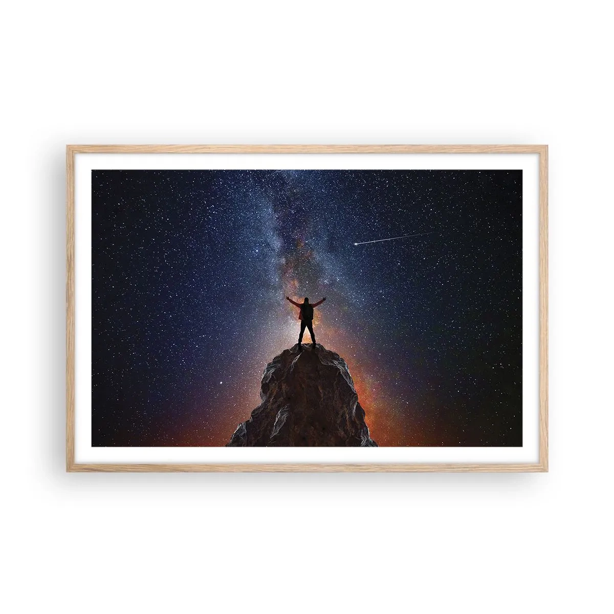 Poszter világos tölgy keretben - Az erő velem van! - 91x61 cm