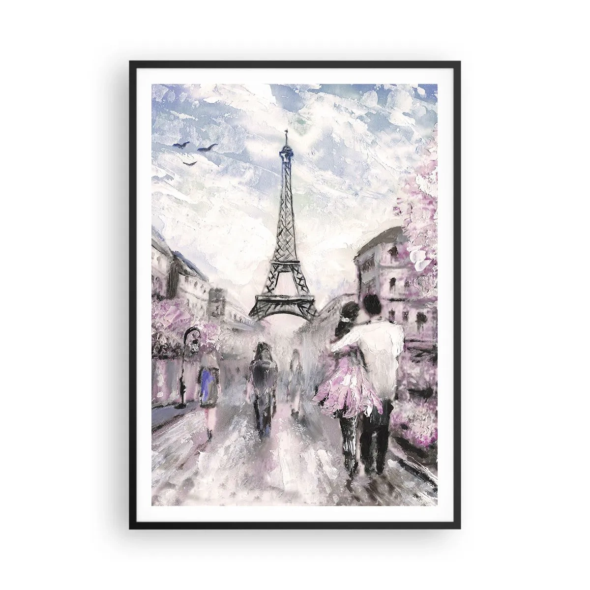 Poszter fehér keretben - Ha szerelmesnek lenni, akkor a... - 70x100 cm