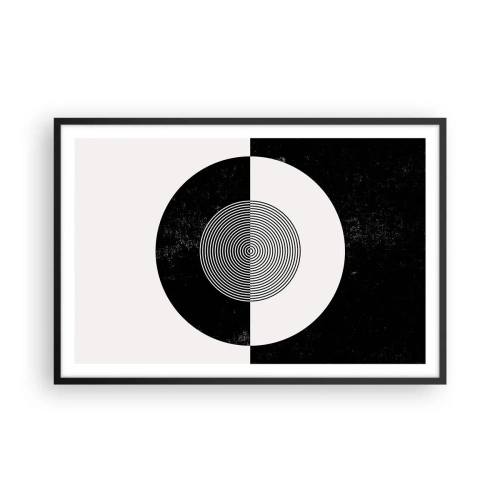 Poszter fehér keretben - Harmónia fekete-fehérben - 91x61 cm