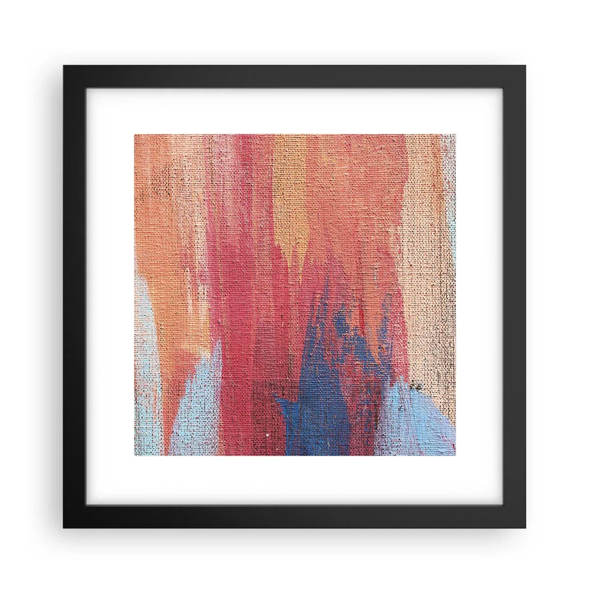 Poszter fehér keretben - Szivárványon  kiúszva - 30x30 cm