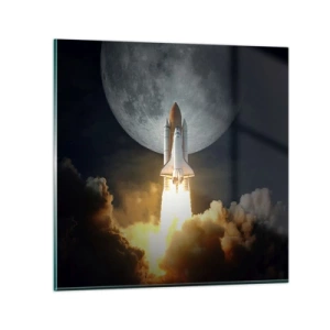 Üveg kép - Egy földöntúli kaland kezdete - 30x30 cm