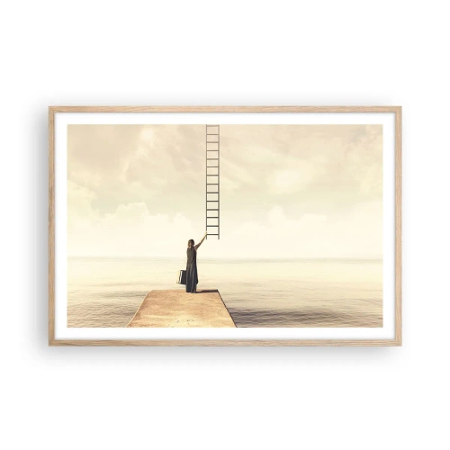 Poszter világos tölgy keretben - Varázslatos utazás - 91x61 cm