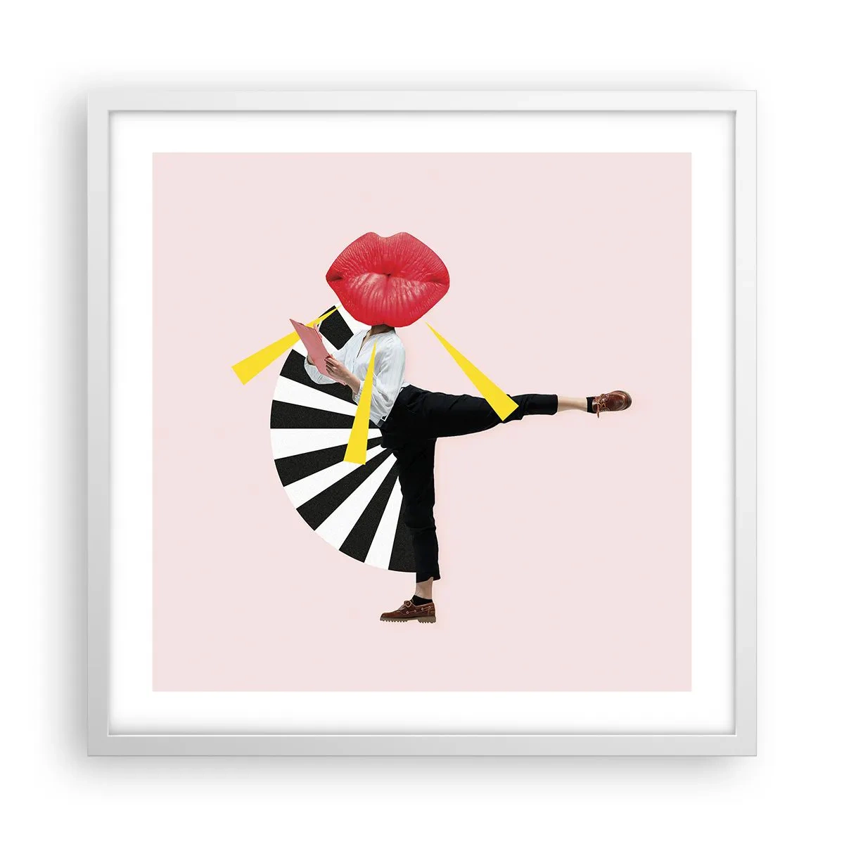 Poszter fekete keretben - Szürreális pop art - 50x50 cm