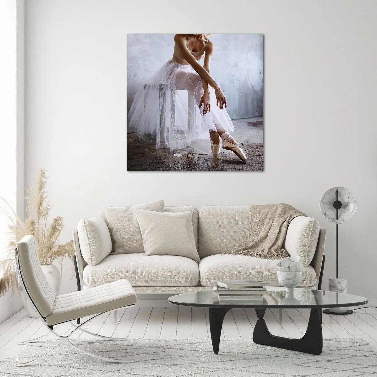 Üveg kép - Mielőtt a rámpa fényei kigyúlnak - 50x50 cm