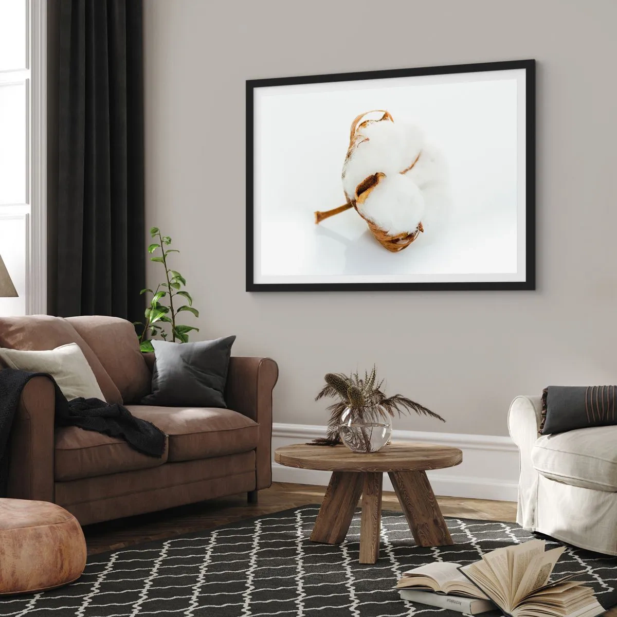 Poszter fehér keretben - Lágy természetű - 100x70 cm