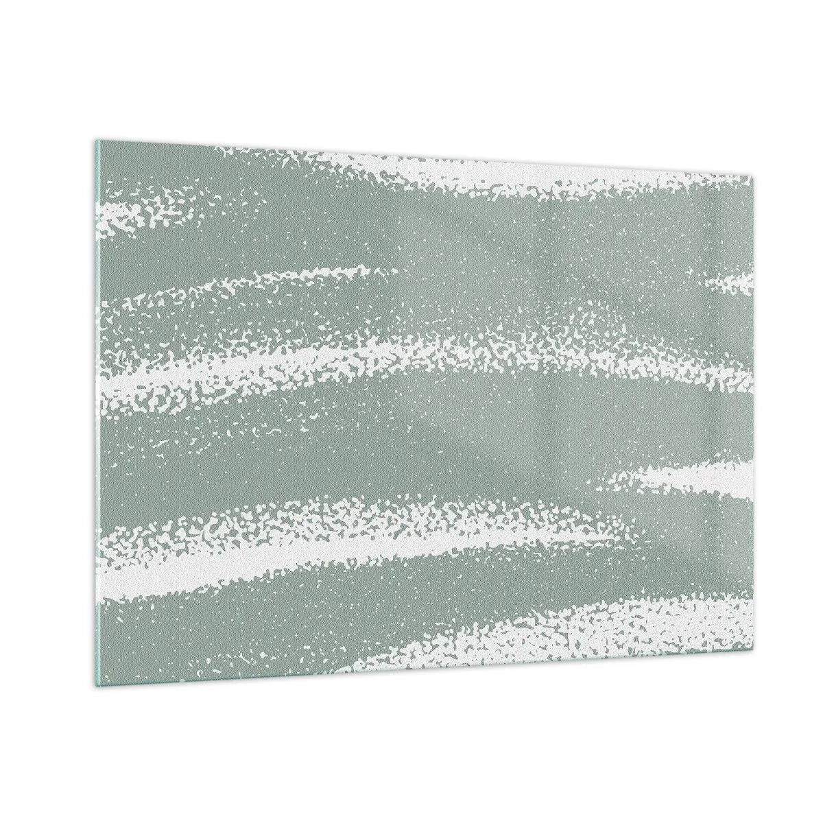 Üveg kép - Absztrakció téli hangulatban - 100x70 cm