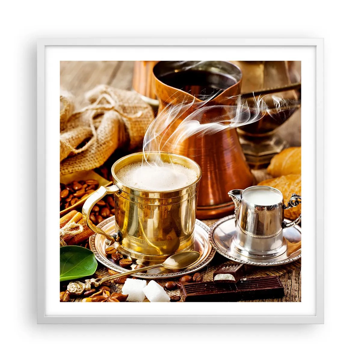 Poszter fekete keretben - Szép napot! - 60x60 cm