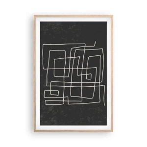 Poszter világos tölgy keretben - Nem olyan egyszerű - 61x91 cm