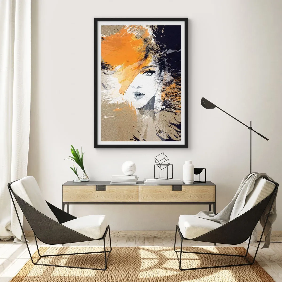 Poszter fehér keretben - És van fény - 70x100 cm