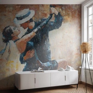 Fotótapéta Standard Eco - Egy táncospár egy szenvedélyes, érzelmekkel teli táncban - 100x70cm - A la Rudolf Valentino - Modern fali dekoráció nappalihoz és hálószobához ARTTOR
