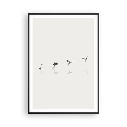 Poszter fehér keretben - Négy egyszerű lépés - 70x100 cm