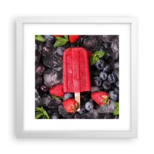 Poszter fekete keretben - A forró nyár íze - 30x30 cm