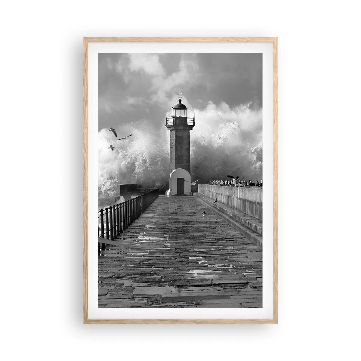 Poszter világos tölgy keretben - Rettenthetetlen - 61x91 cm