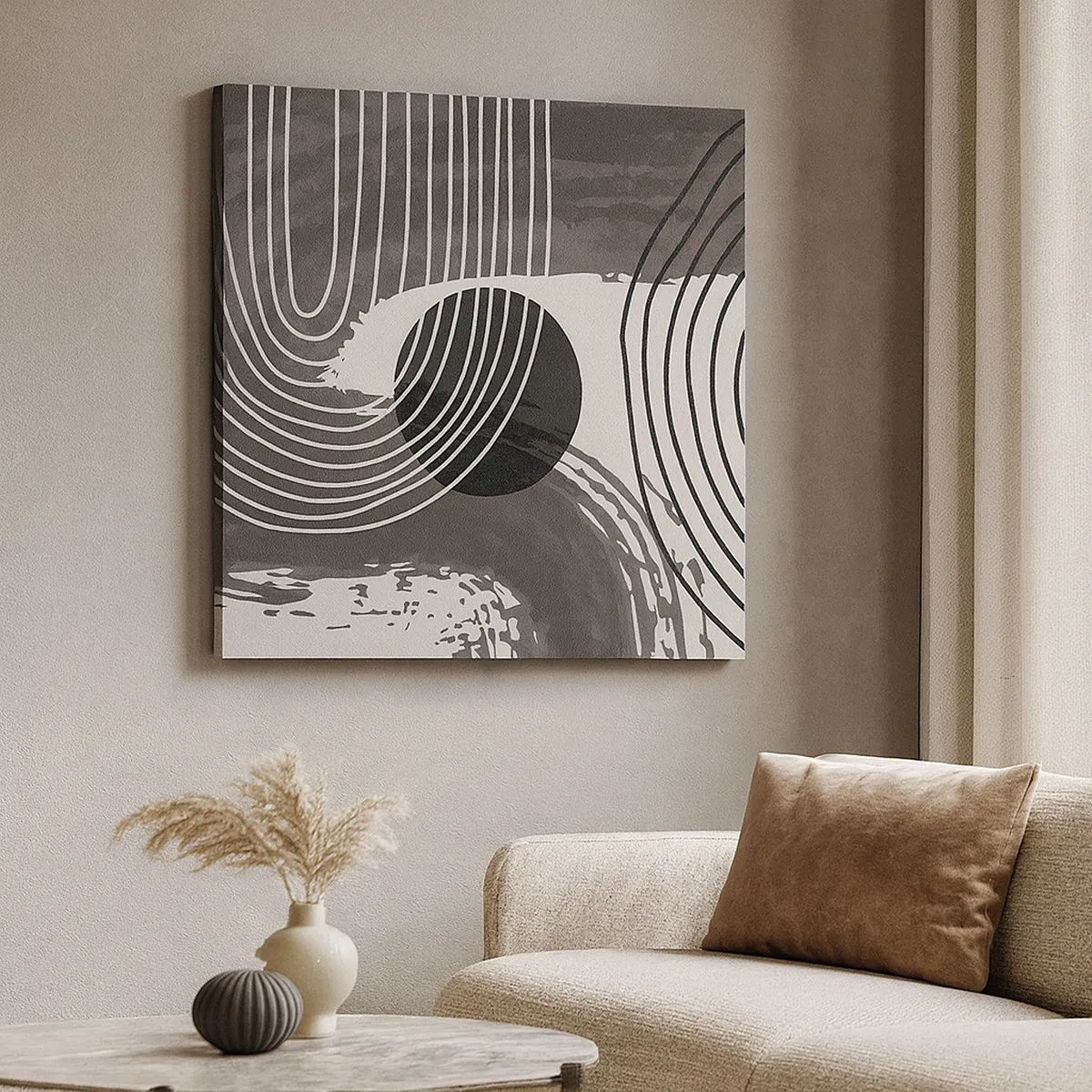 Vászonkép - Az ovális nyer - 30x30 cm