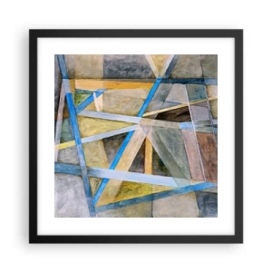 Poszter fehér keretben - Egyenesen vagy átlósan? - 40x40 cm
