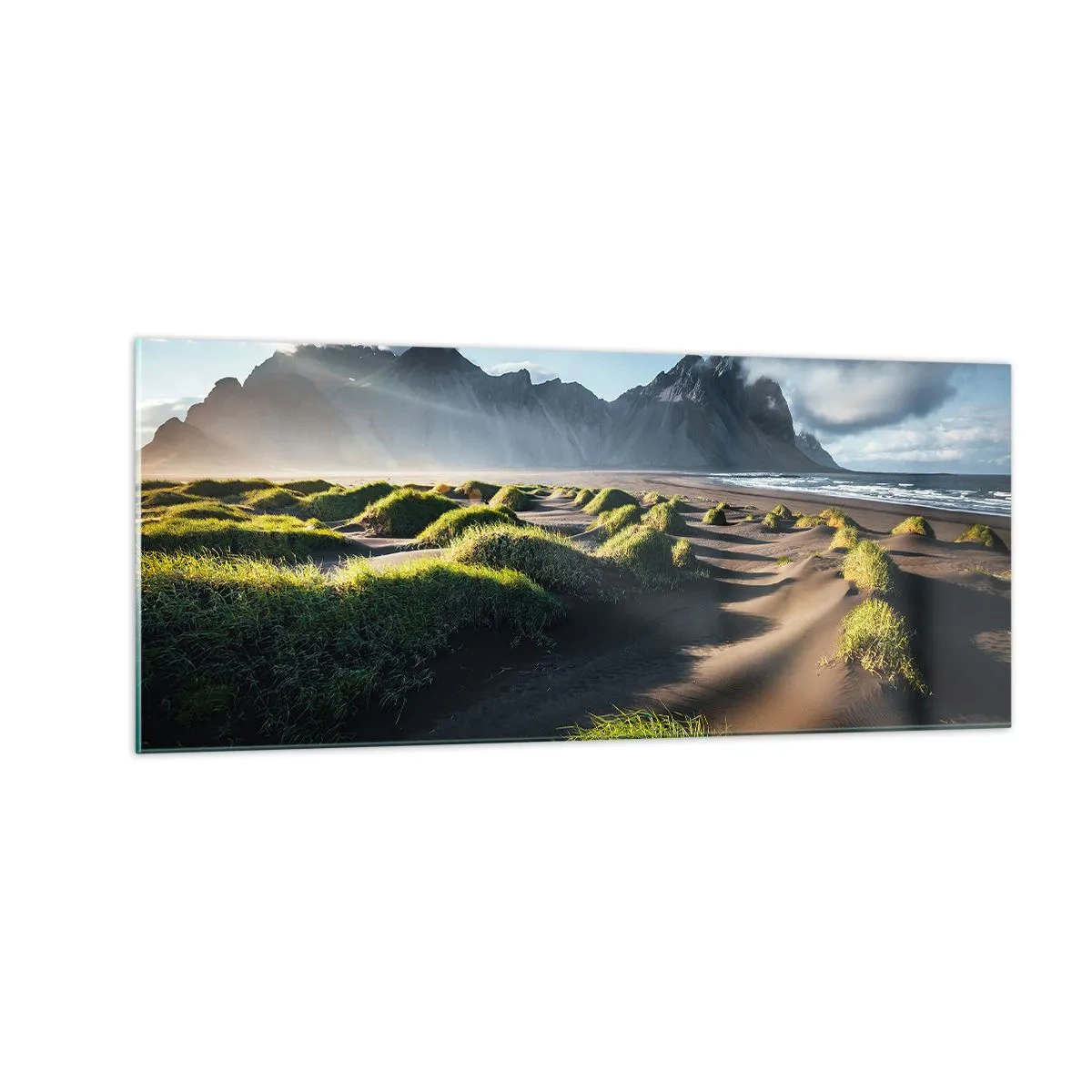 Üveg kép - Az elemek harmóniája - 100x40 cm