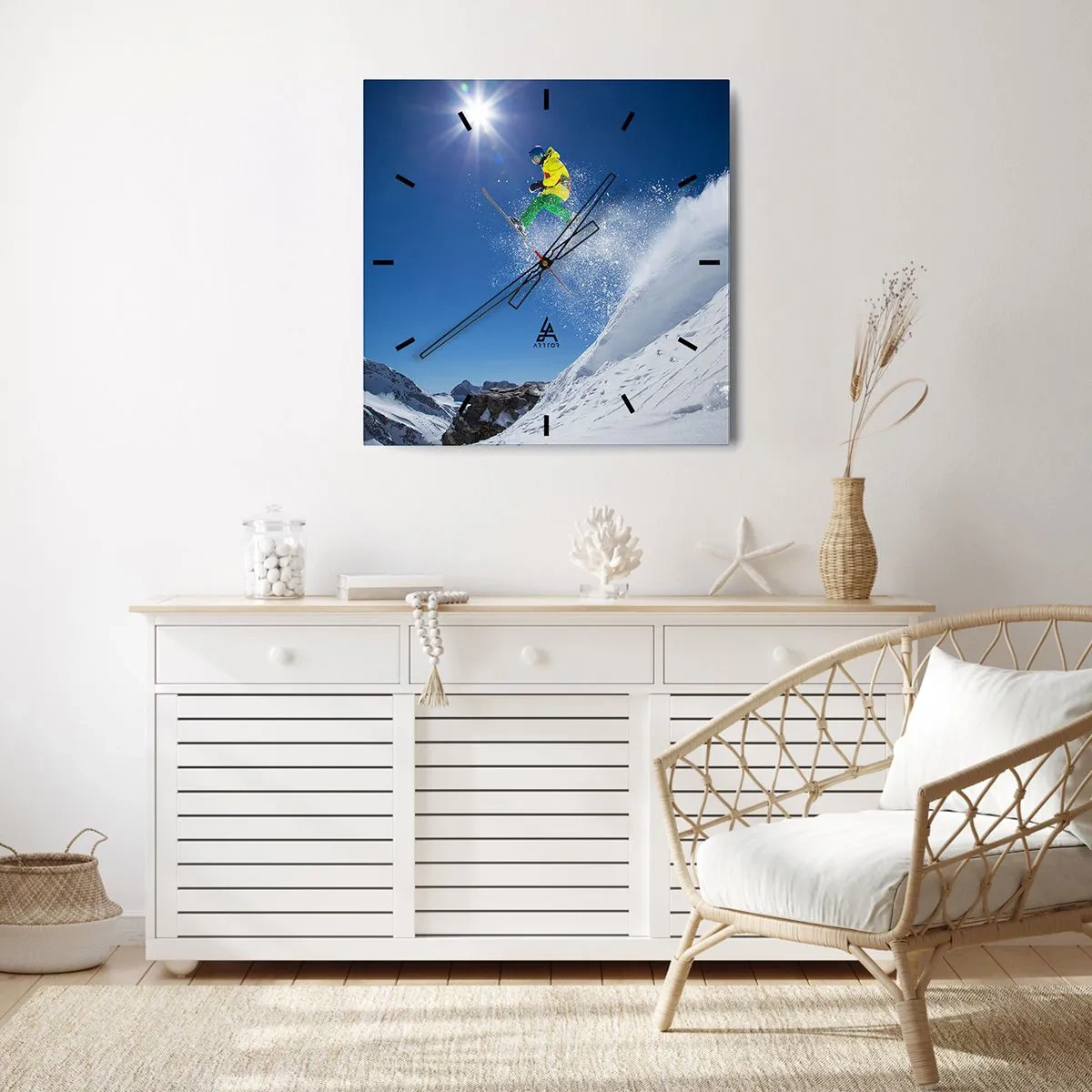 Falióra, Óra - Tánc a hegyekkel - 40x40 cm
