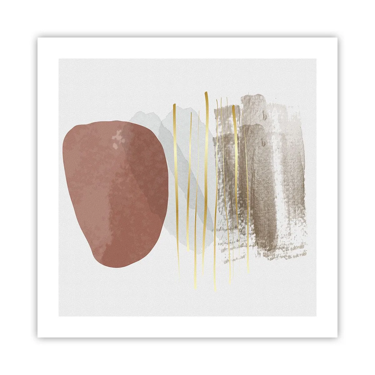 Poszter - Absztrakt oszlopsor - 50x50 cm