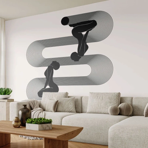 Fotótapéta Standard Eco - Érzéki szimmetria - Nők, Vonalak, Elmélkedés - 250x175 cm
