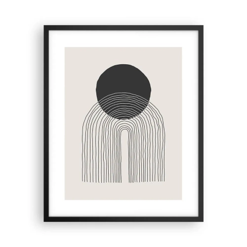 Poszter fehér keretben - Remegés és biztosság - 40x50 cm