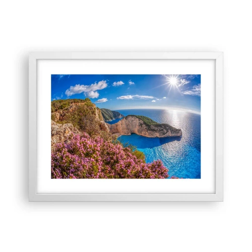 Poszter fekete keretben - Nagyszerű görög nyaralásom - 40x30 cm