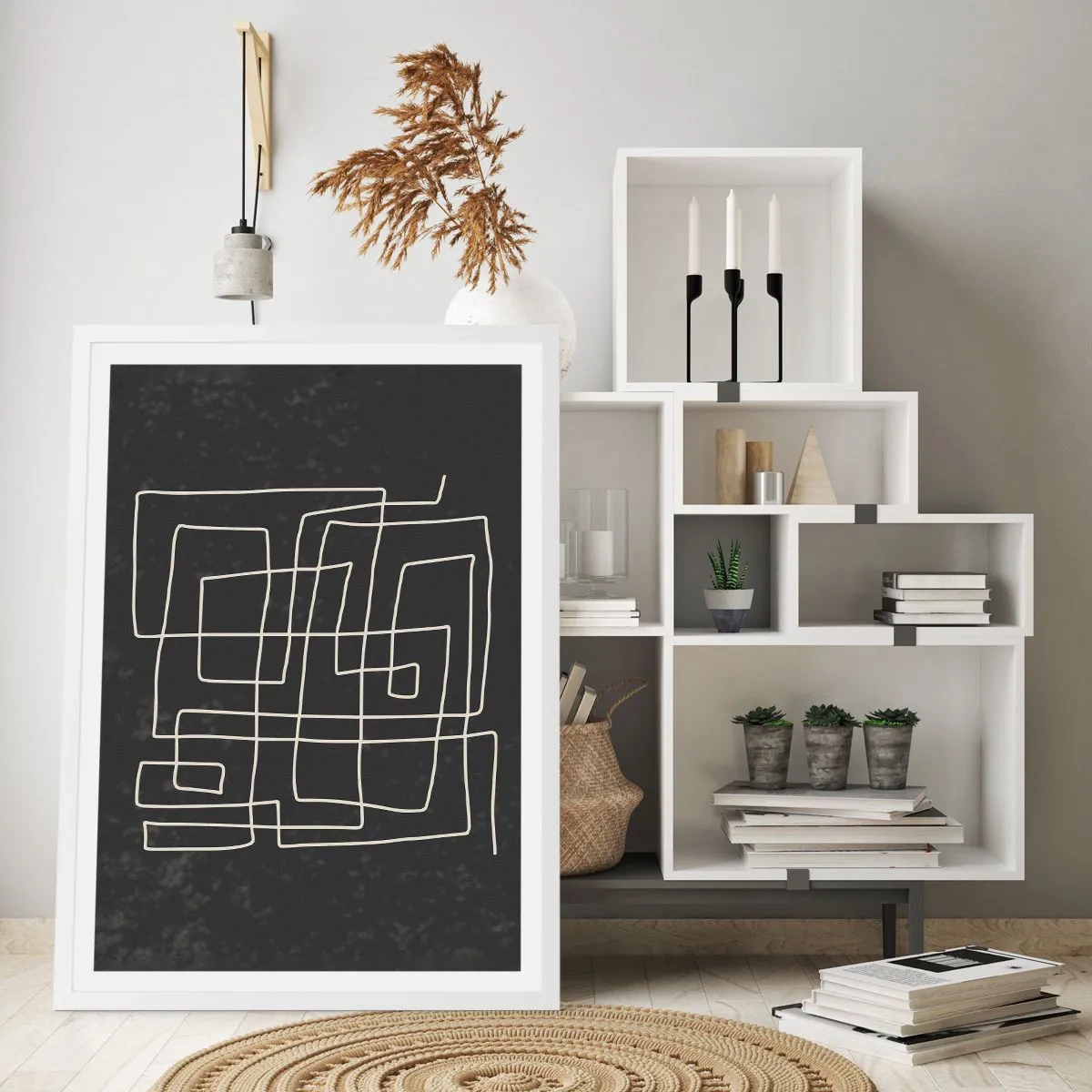 Poszter fekete keretben - Nem olyan egyszerű - 61x91 cm
