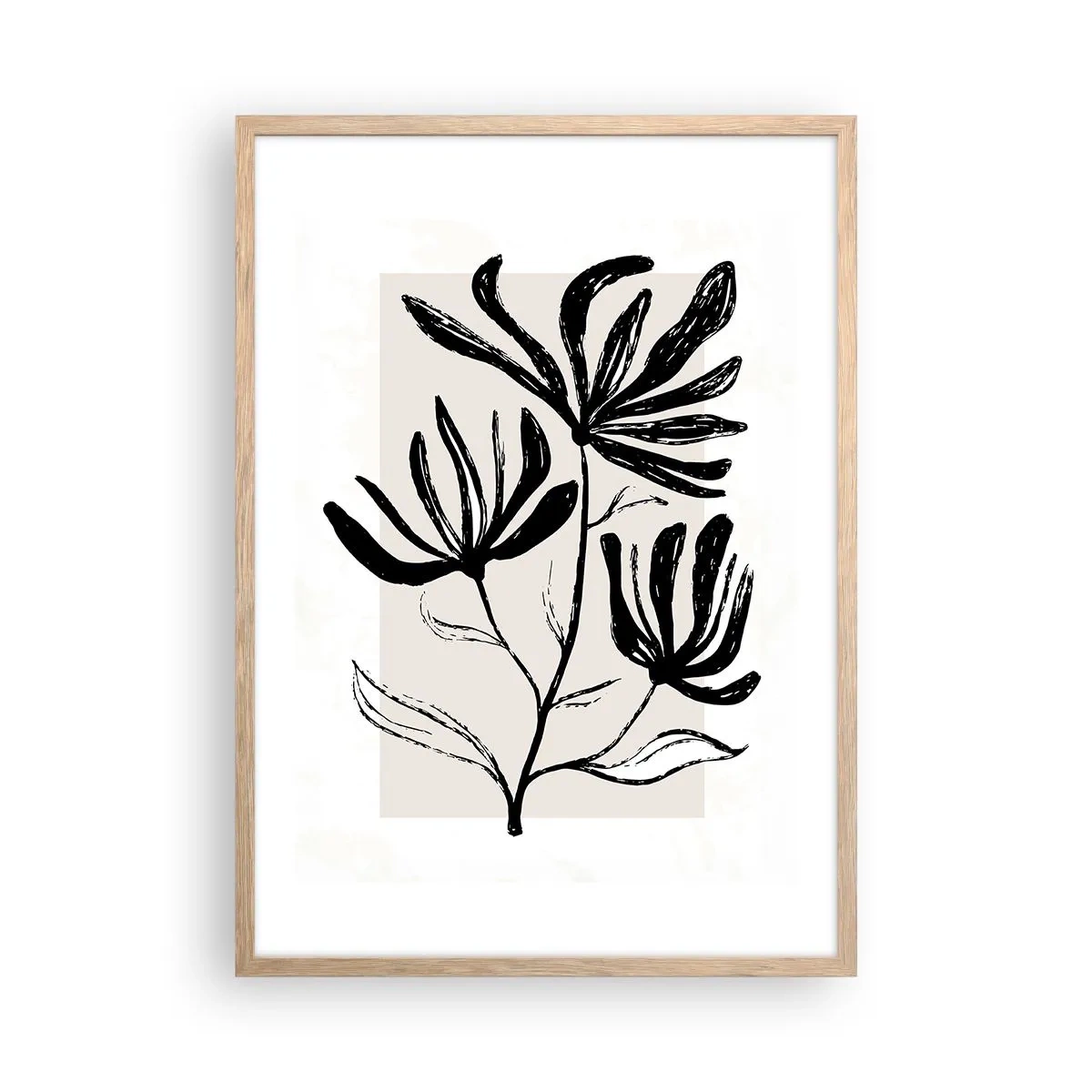 Poszter világos tölgy keretben - Vázlat egy herbáriumhoz - 50x70 cm