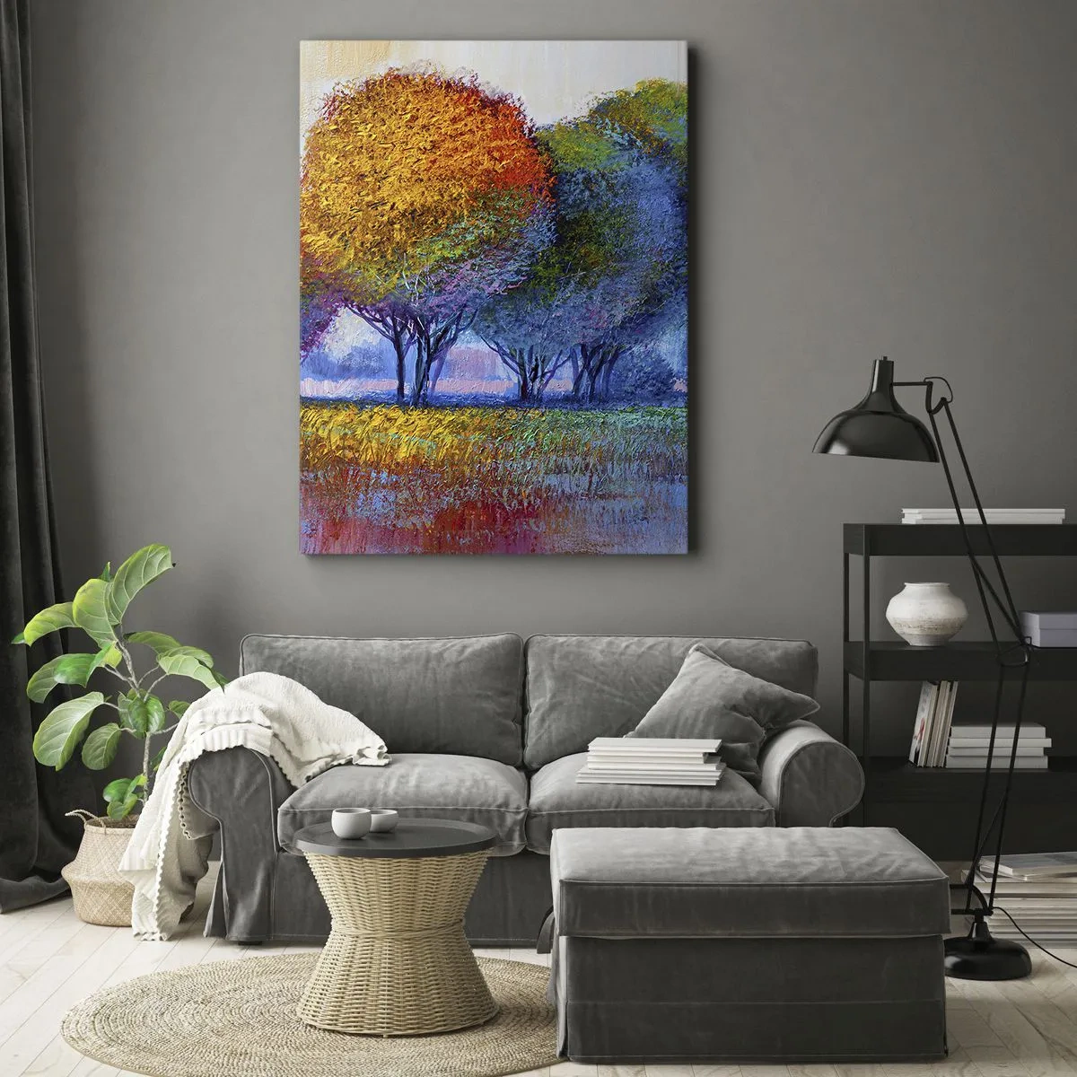 Vászonkép - Ragyogó színek csomója - 50x70 cm
