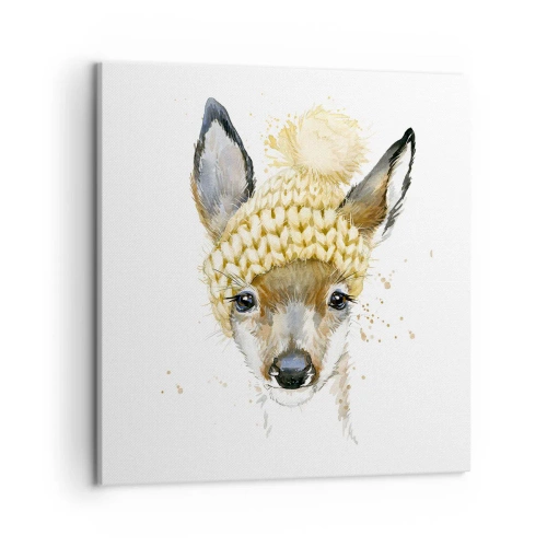 Vászonkép - Télre havas erdőben - 50x50 cm