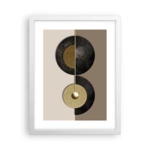 Poszter fekete keretben - Variációk egy kör körül - 30x40 cm