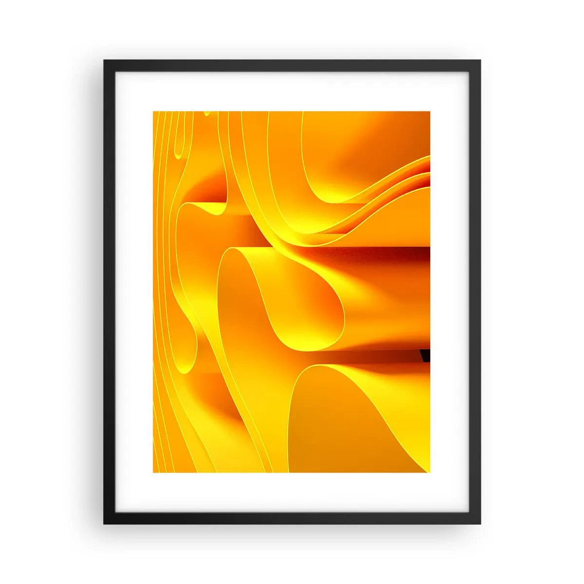 Poszter fehér keretben - Mint a nap hullámai - 40x50 cm