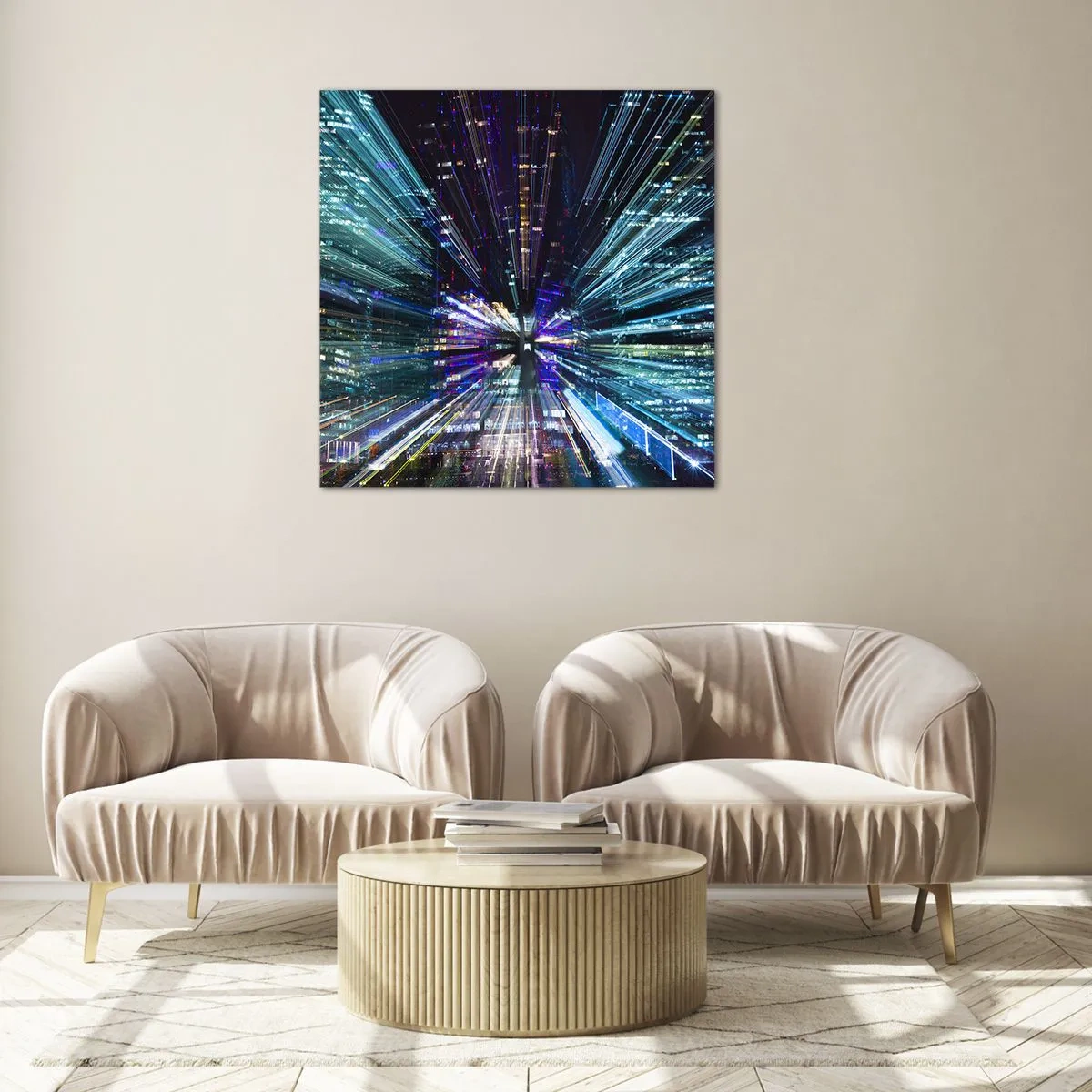 Üveg kép - Átmenet a hipertérbe - 30x30 cm