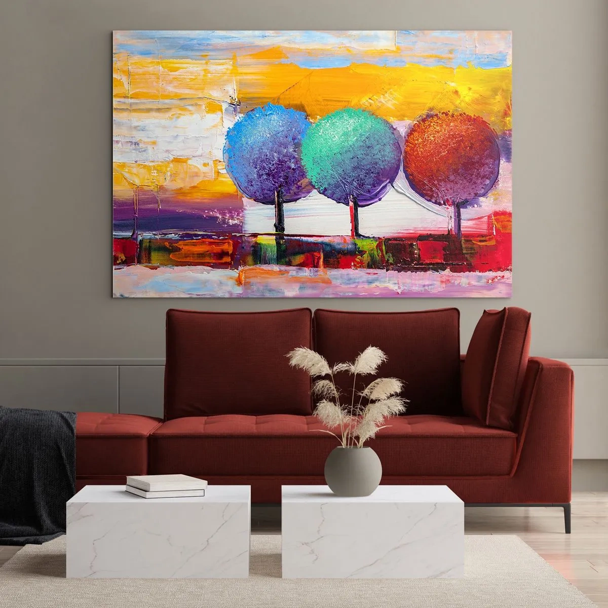 Üveg kép - Három a magyar igazság - 100x70 cm