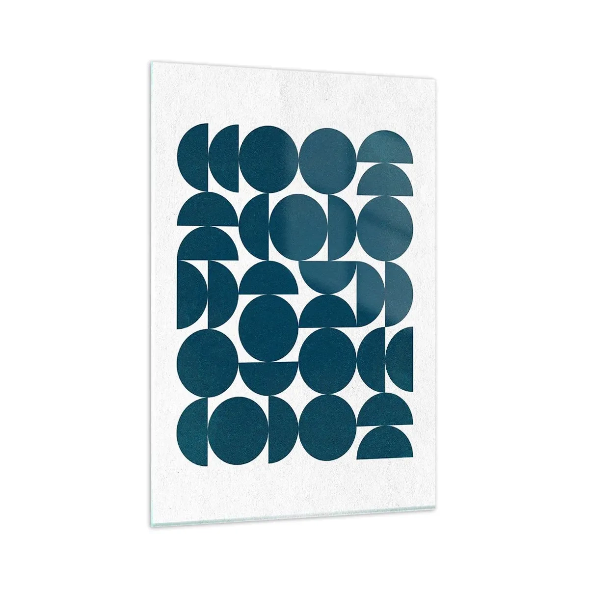 Üveg kép - Körök és félkörök - 80x120 cm