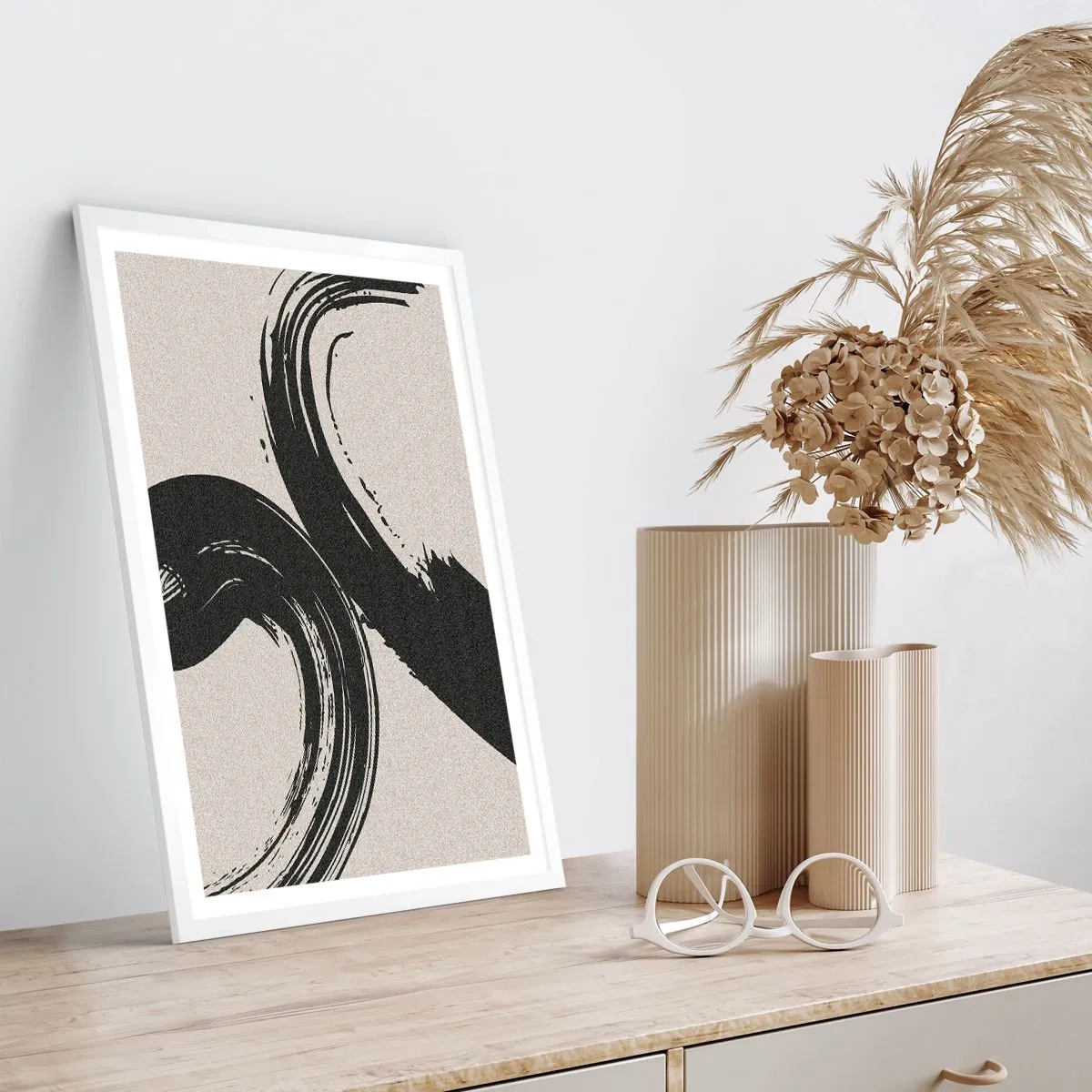 Poszter fekete keretben - Söprő és körkörös - 70x100 cm