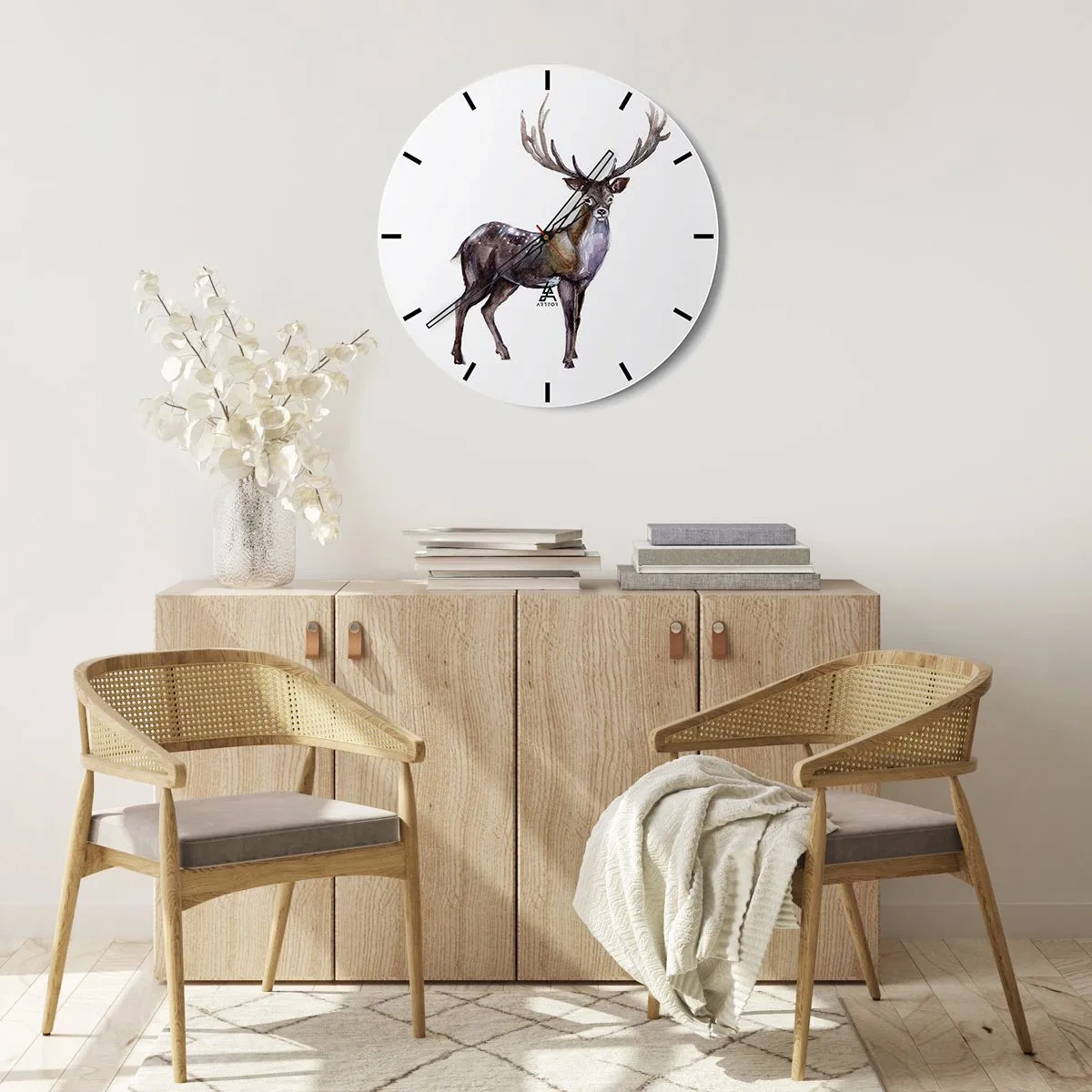 Falióra, Óra - Az északi erdő királya - 40x40 cm