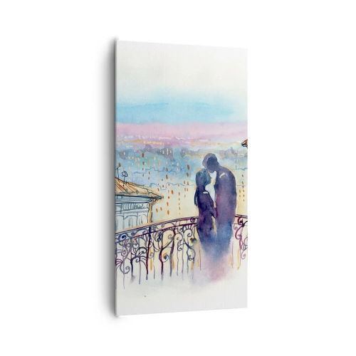 Vászonkép - Párizsi szerelmesek - 65x120 cm