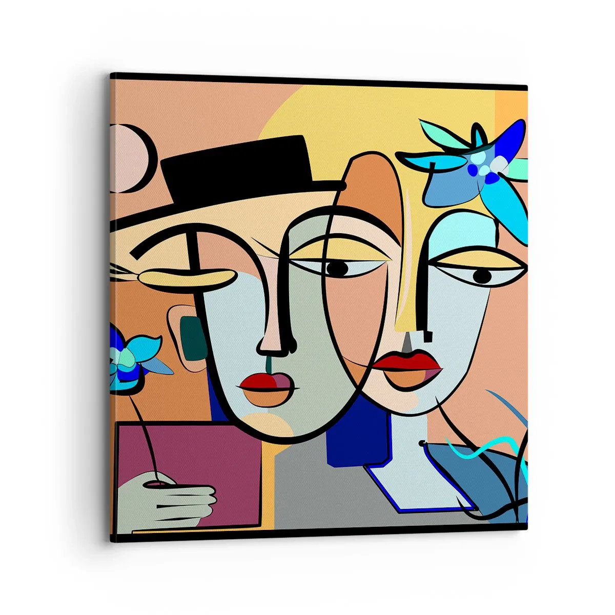 Vászonkép - Picasso randez vous - 70x70 cm