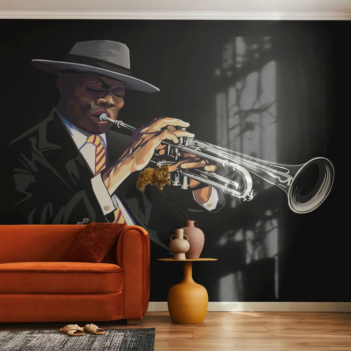 Fotótapéta Standard Eco - Old school varásza - Zene, Dzsessz, Trombita - 200x140 cm