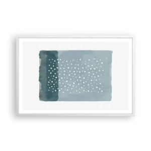 Poszter fekete keretben - Kéken nőtt - 91x61 cm