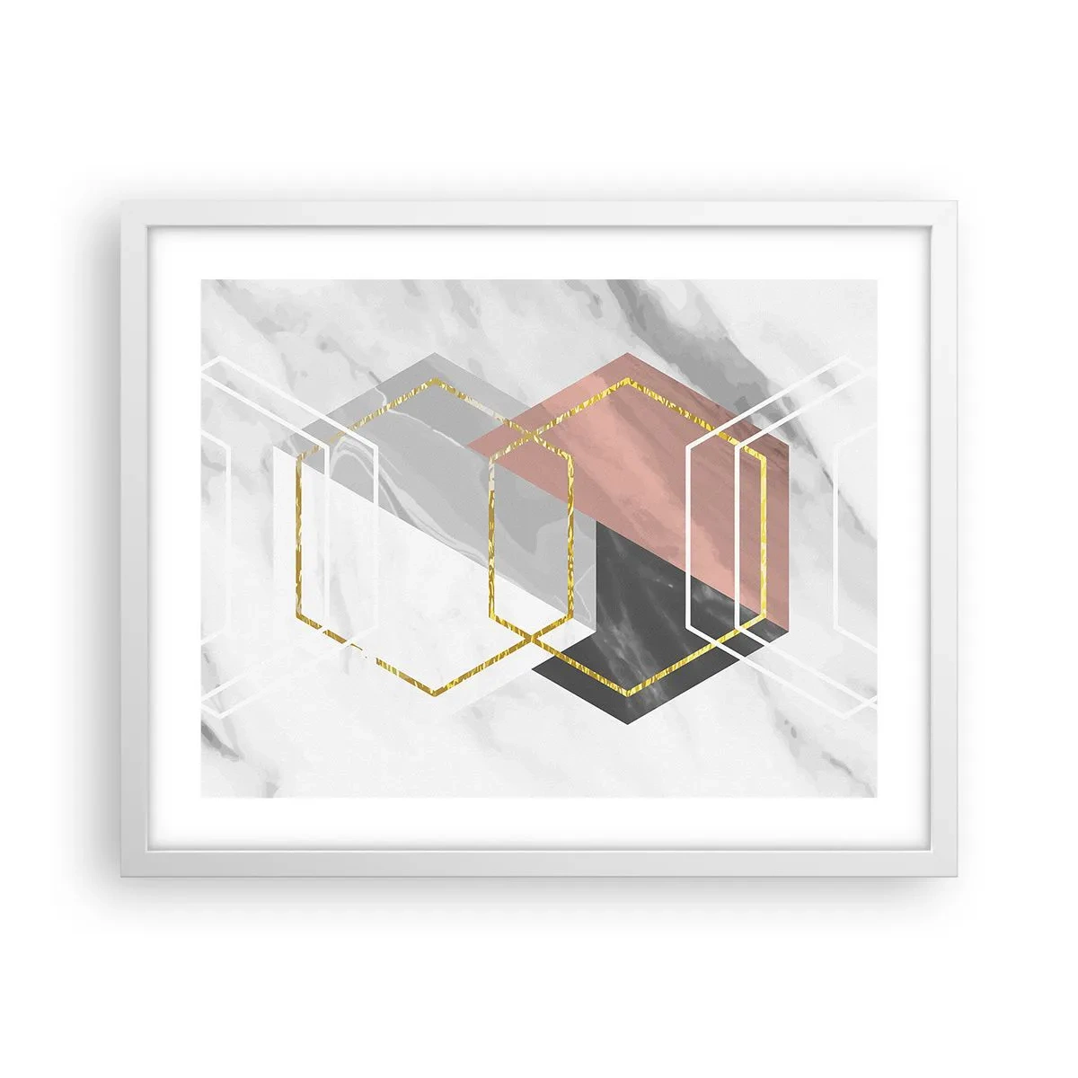 Poszter fekete keretben - Lánc kompozíciója - 50x40 cm