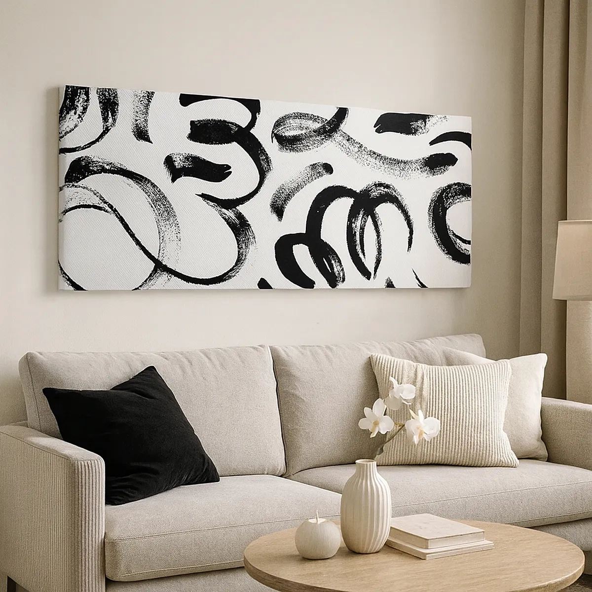 Vászonkép - Feketén-fehéren - 30x30 cm