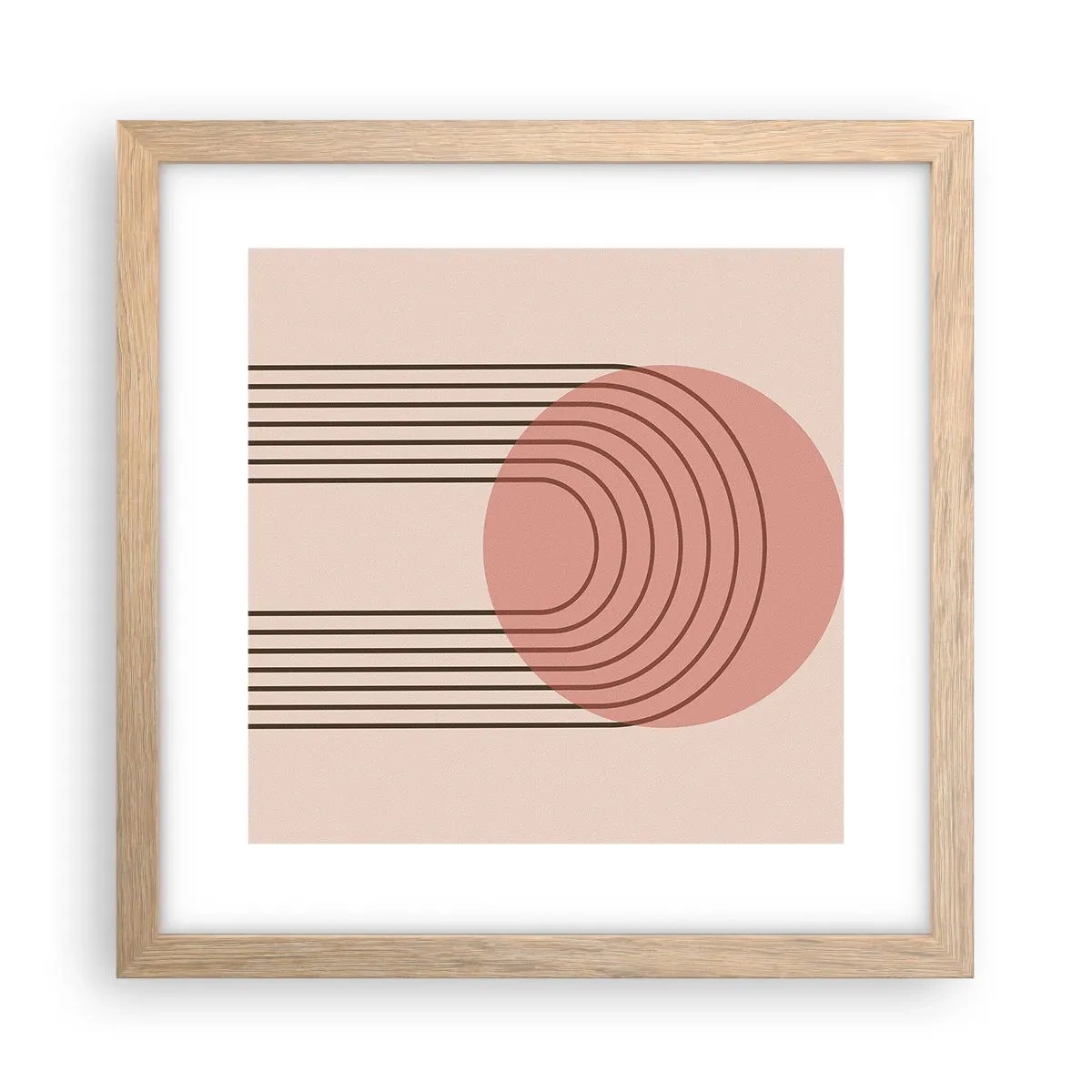 Poszter világos tölgy keretben - Ellenállhatatlan vonzalom - 30x30 cm