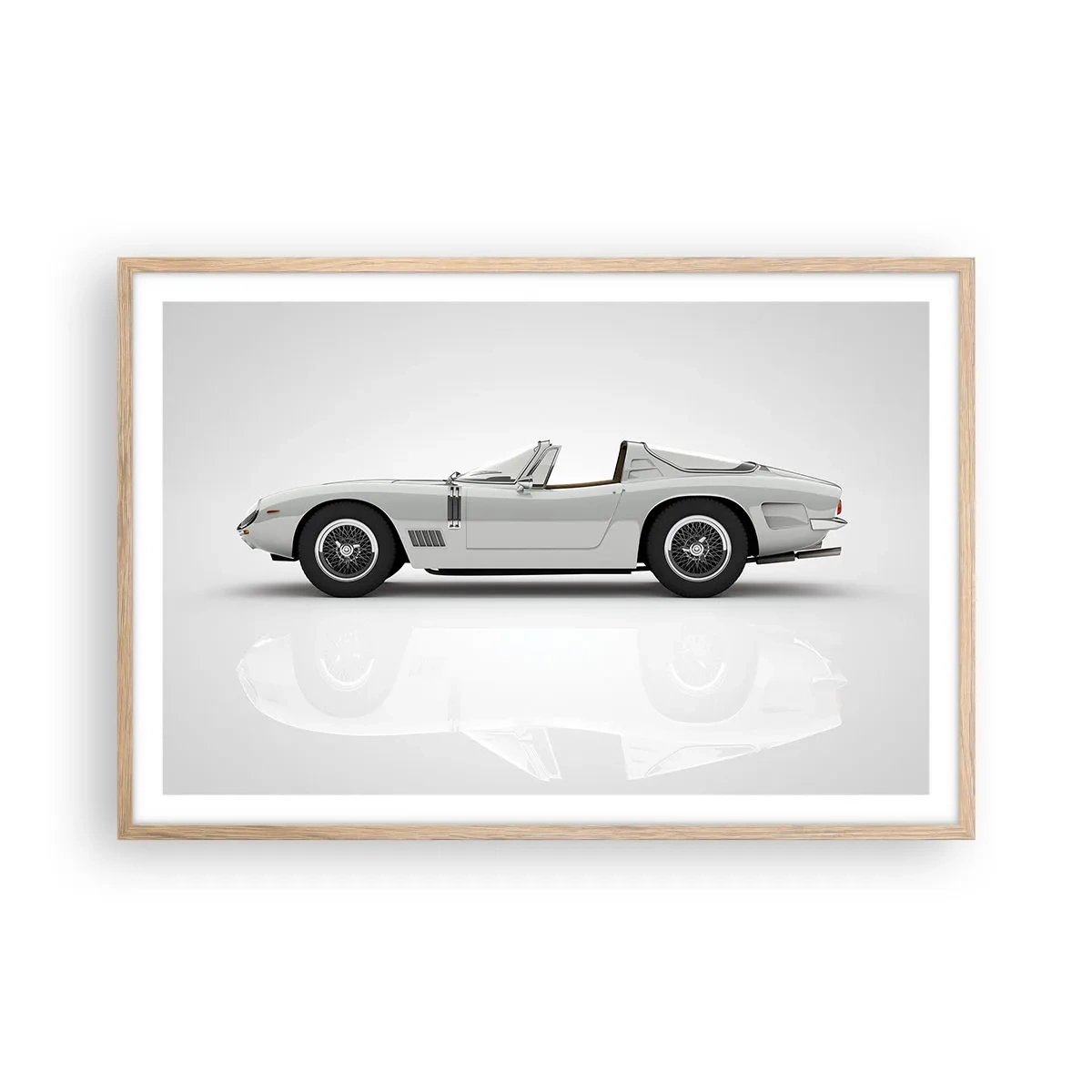 Poszter világos tölgy keretben - A szórakozás ígérete - 91x61 cm