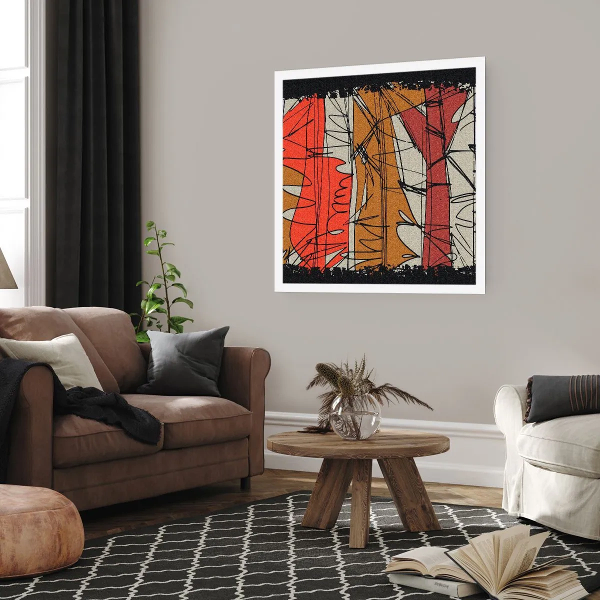 Poszter - Spontán kompozíció - 30x30 cm