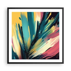 Poszter fehér keretben - Kompozíció - az öröm robbanása - 60x60 cm