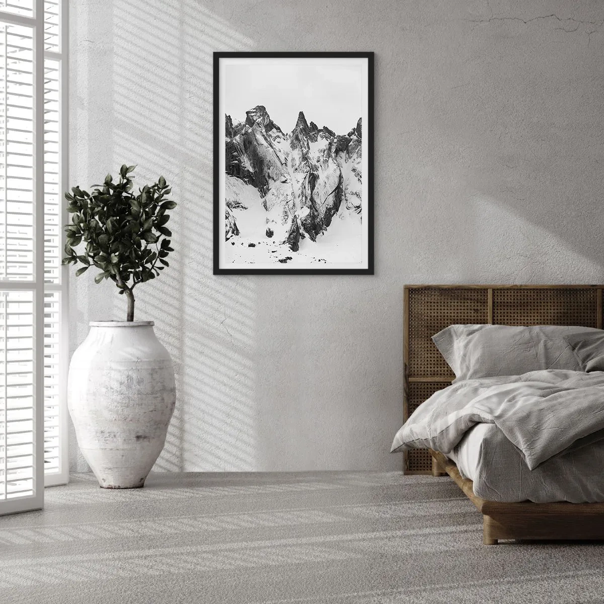 Poszter fehér keretben - Rémes gránit hegygerinc - 61x91 cm