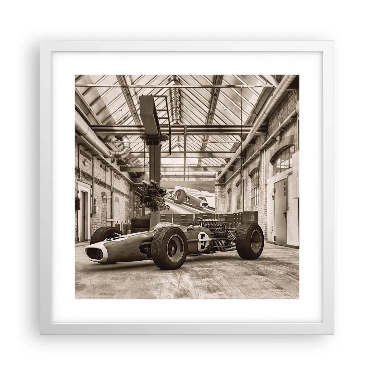 Poszter fekete keretben - A győztes pihenője - 40x40 cm