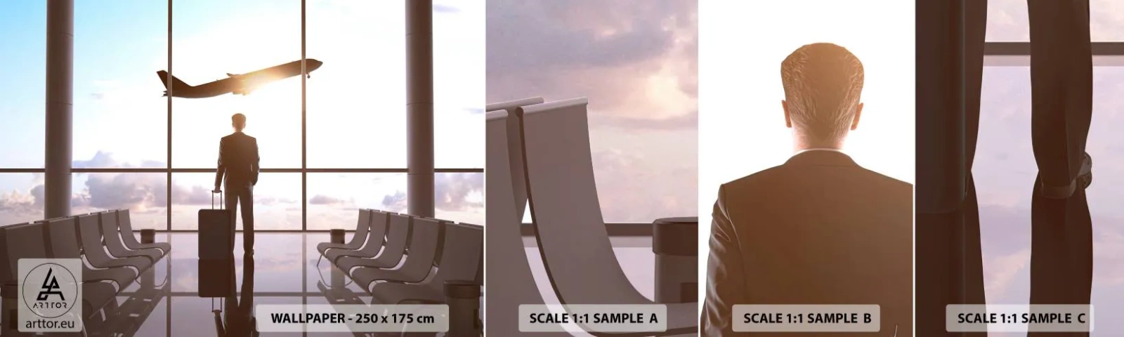 Fotótapéta Minta Standard Eco - Van időd, lassíts - Repülőtér, Repülőgép, Utazások - 100x30 cm