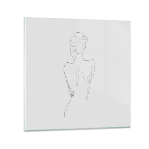 Üveg kép - Testzene - 70x70 cm